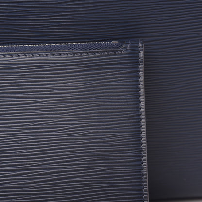 Louis Vuitton Epi Neverfull MM Indigo Coquelicot 9 of 12