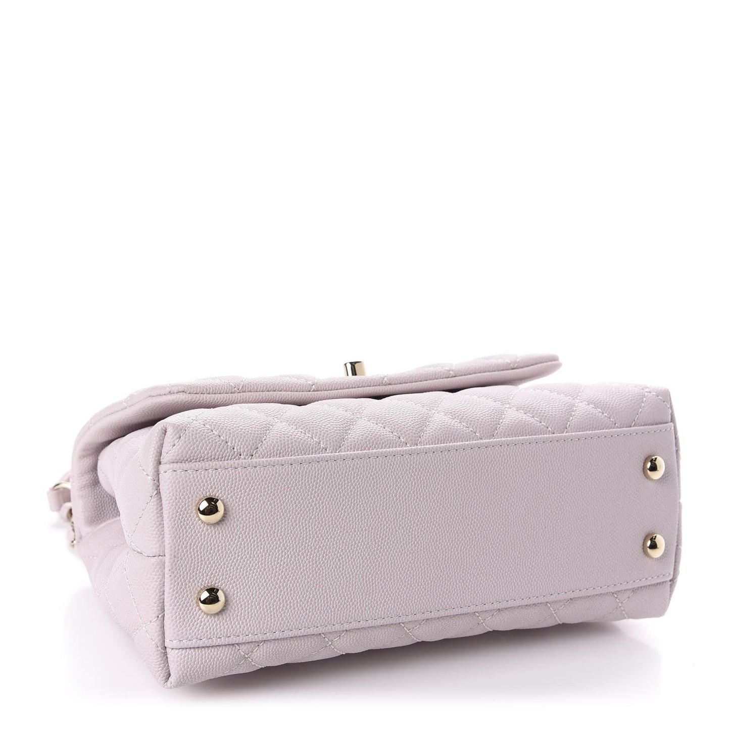 Caviar Quilted Mini Coco Handle Flap Lilas Lilac