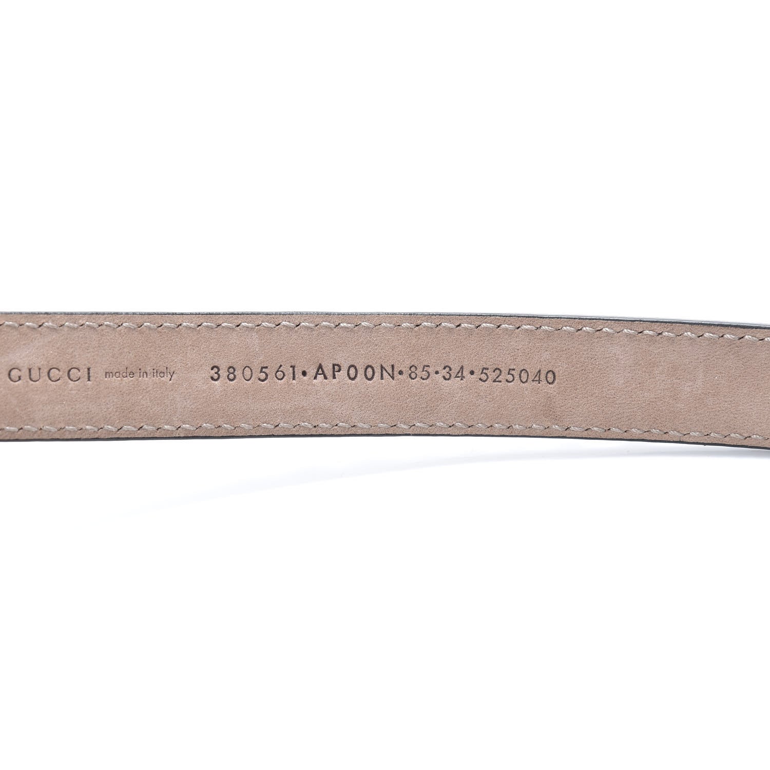 Gucci Calfskin Skinny Studded Belt 85 34 Black 4 of 6