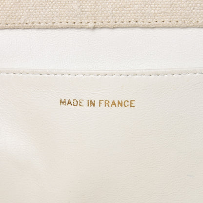 Chanel Linen Quilted CC Shopping Tote Beige 7 of 21
