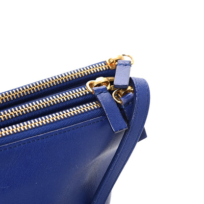 Celine Lambskin Large Trio Crossbody Bag Indigo 15 of 16