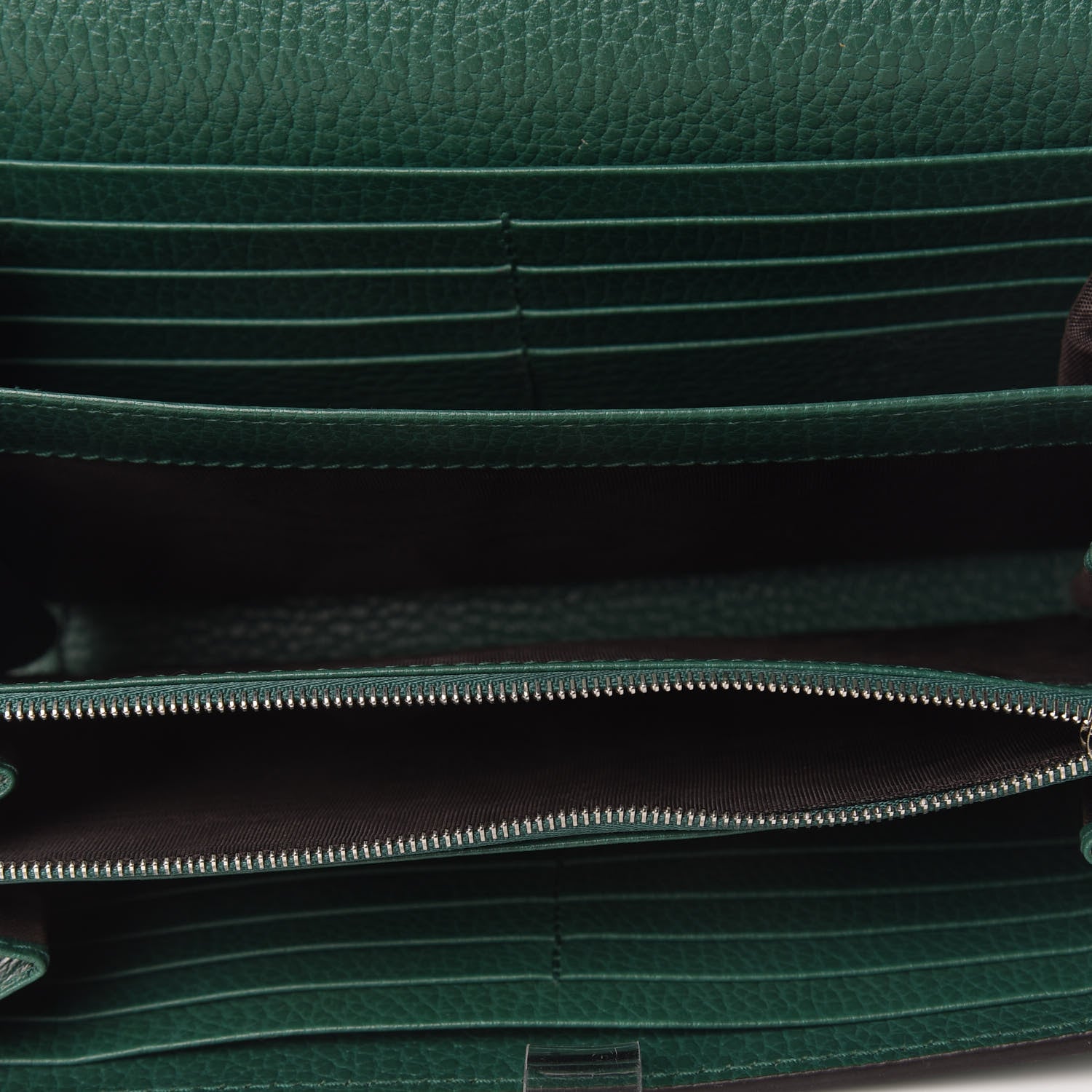 Gucci Calfskin Mini Dionysus Chain Wallet Emerald 4 of 8