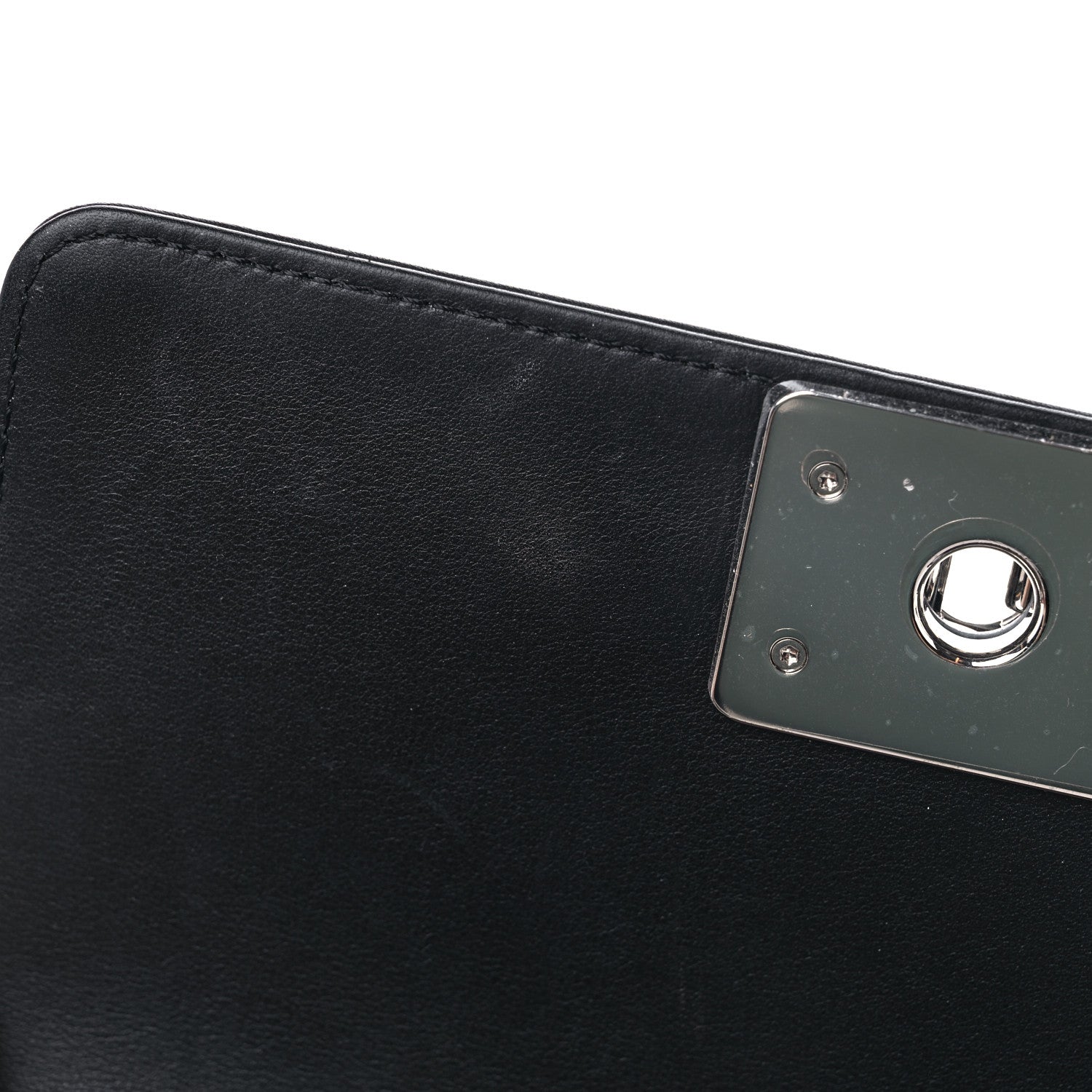 Chanel Calfskin Pearl Chevron Small Boy Flap Black 11 of 13