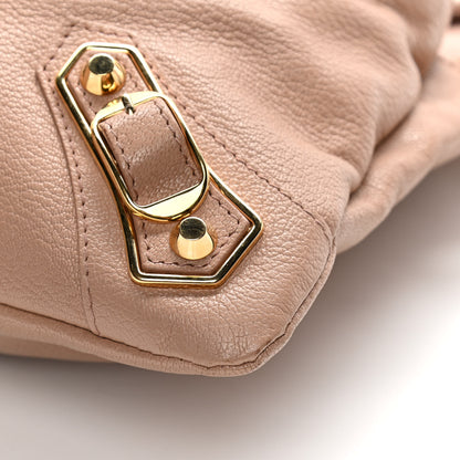 Balenciaga Agneau Giant 12 Gold Hardware Envelope Strap Clutch Rose Bonbon 15 of 17