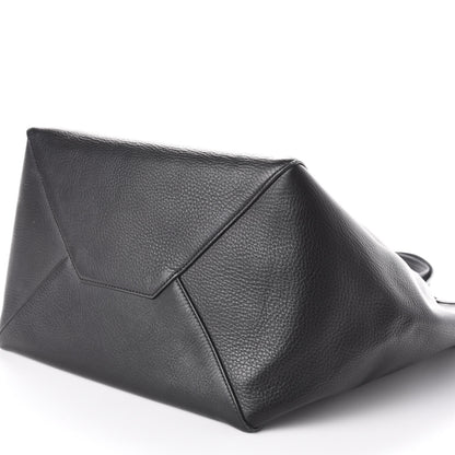 Celine Soft Grained Calfskin Medium Belt Cabas Phantom Black 10 of 10