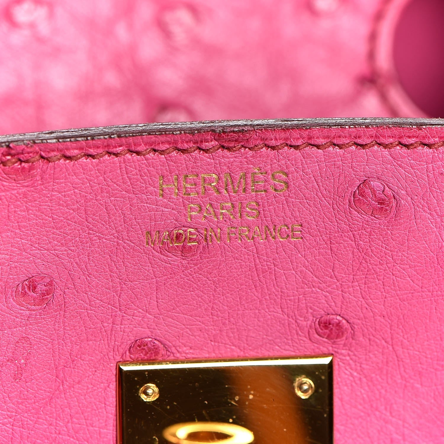 Hermes Ostrich Birkin 35 Fuchsia 24 of 35