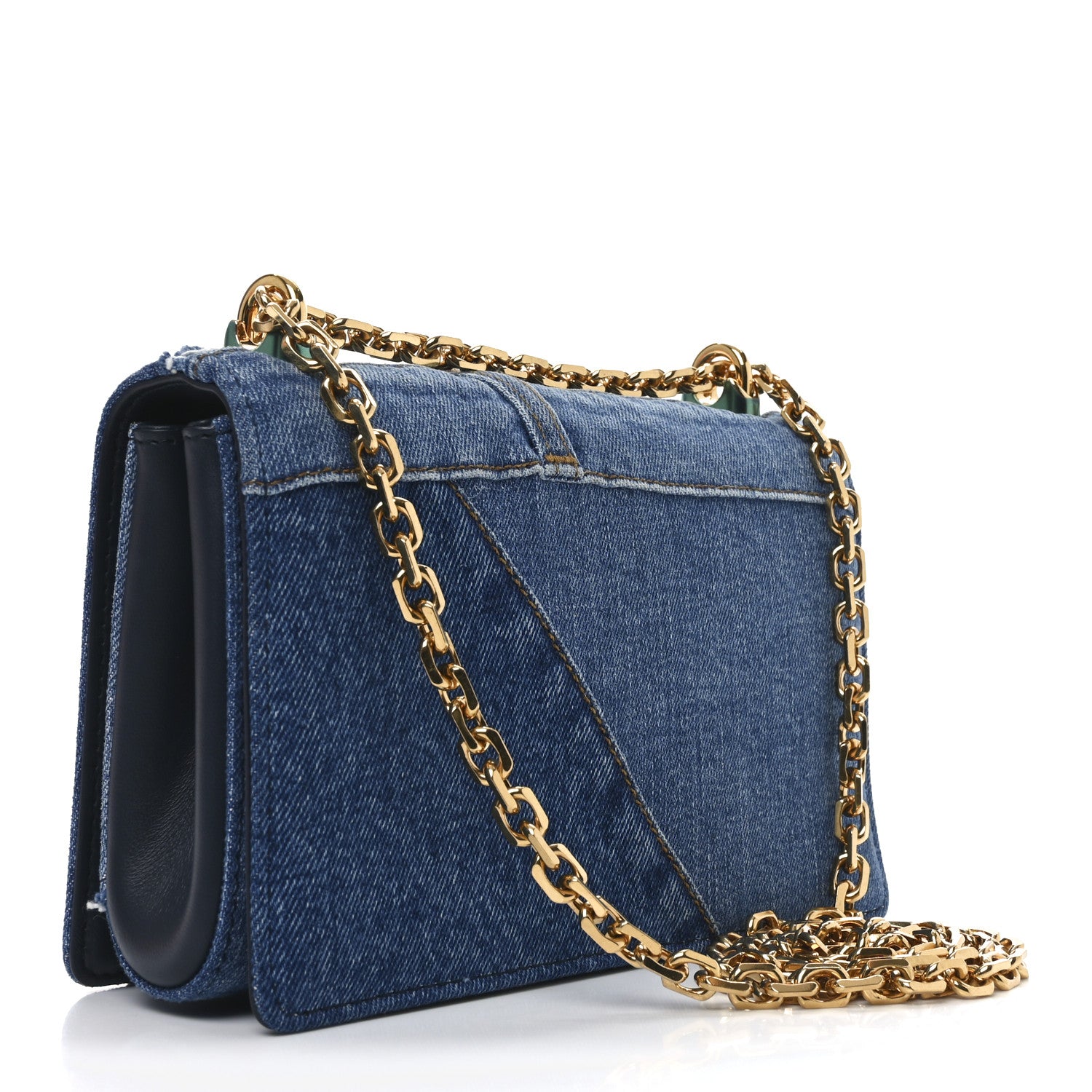 Dolce & Gabbana Denim Mini DG Girls Shoulder Bag Blue 1746012