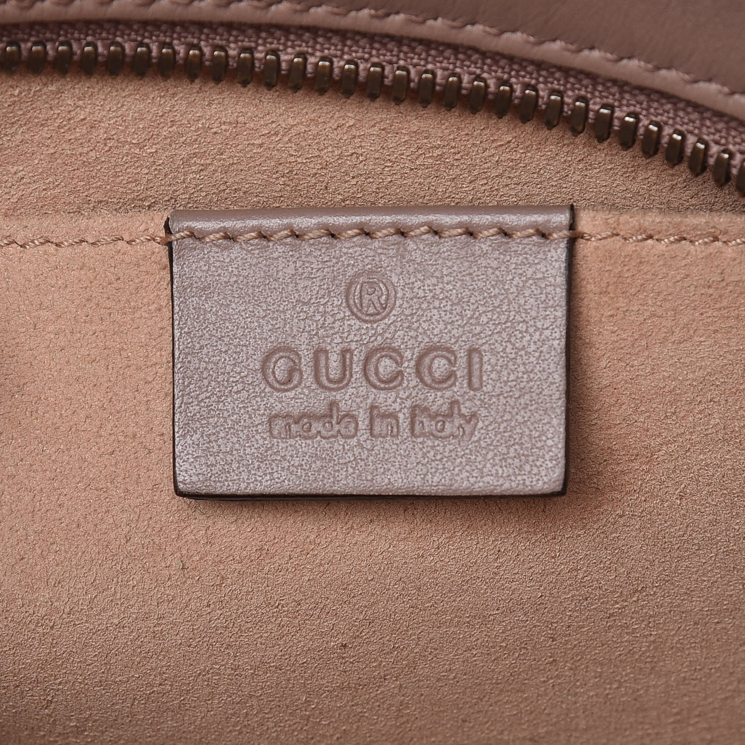 Gucci Calfskin Matelasse Small GG Marmont Chain Shoulder Bag Taupe 6 of 12