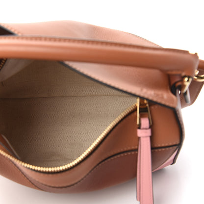 Loewe Calfskin Small Puzzle Bag Tan Medium Pink 5 of 9