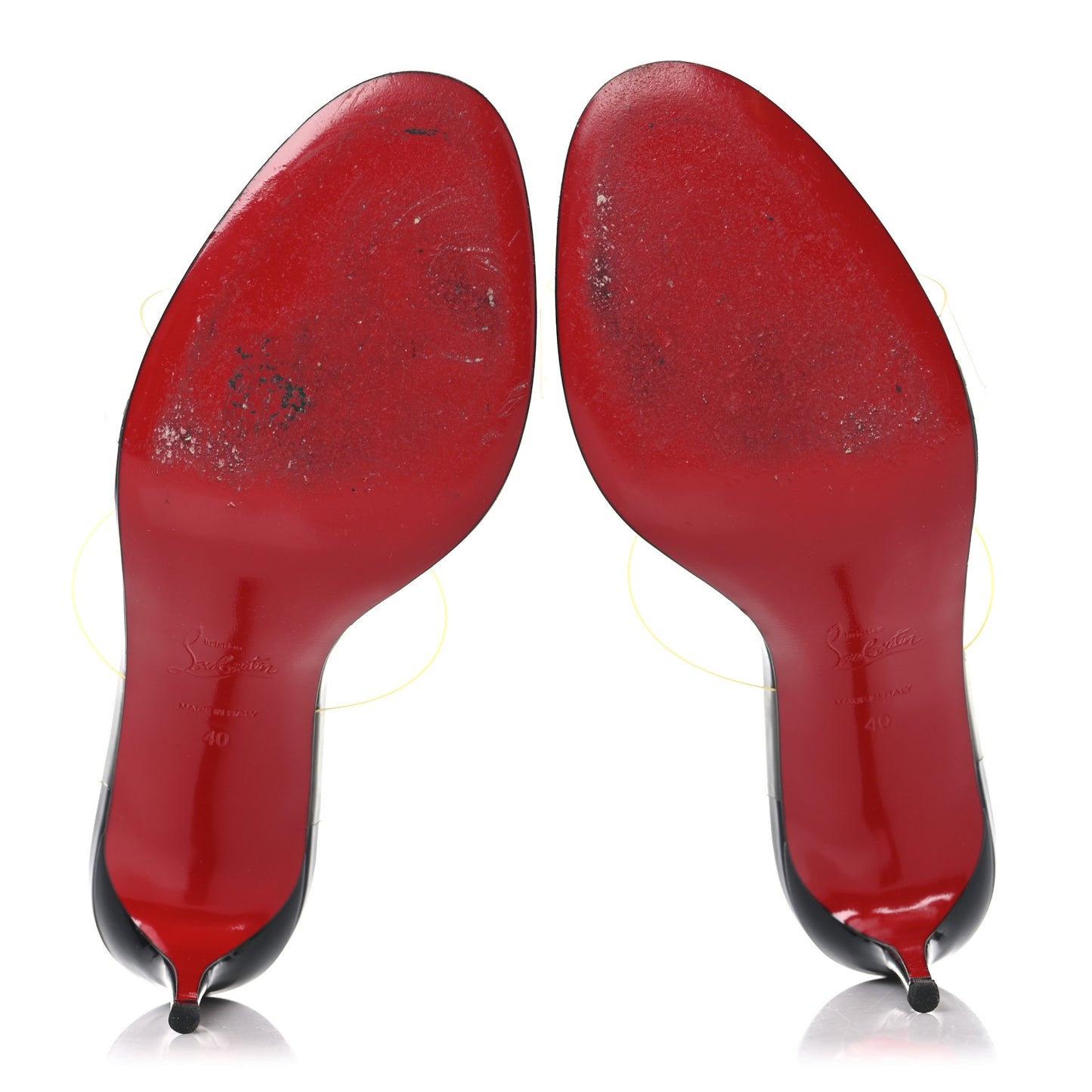 Patent PVC Just Nothing 85 Slide Sandals 40 Black