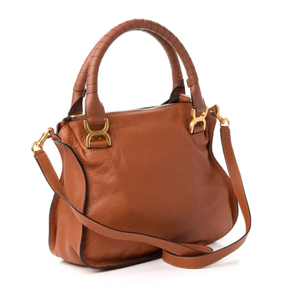 Chloe Calfskin Medium Marcie Satchel Tan 3 of 10