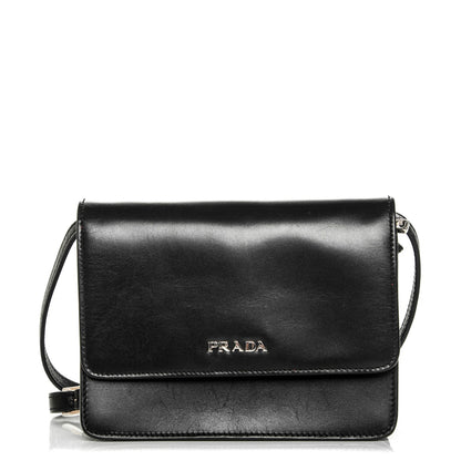 Prada Soft Calfskin Crossbody Bag Nero Black 1 of 8