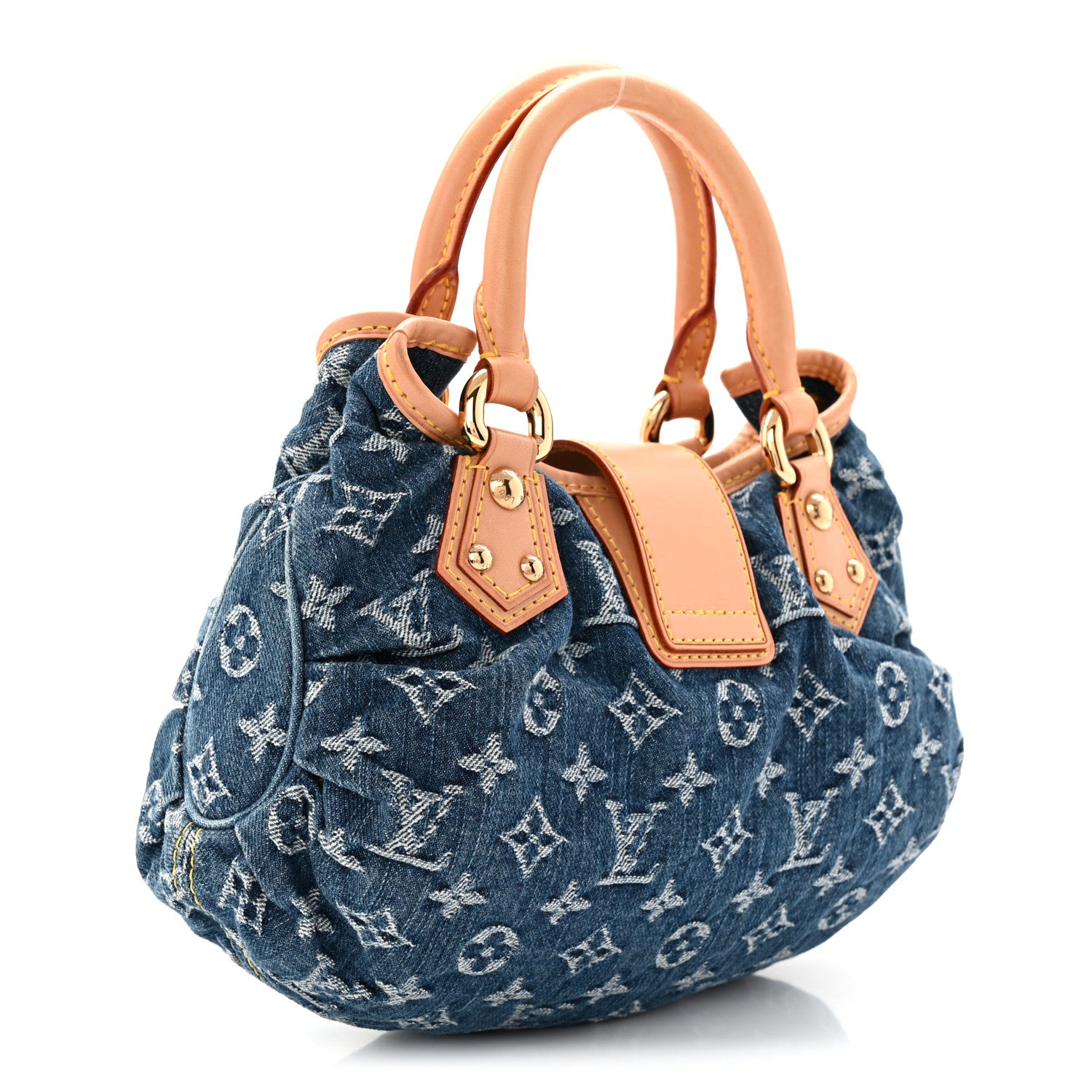 Louis Vuitton Monogram Denim Pleaty Blue 3 of 9