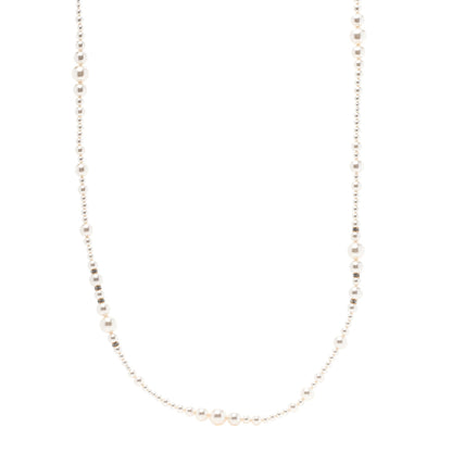 Chanel Pearl Baguette Crystal CC Necklace Gold 1 of 3