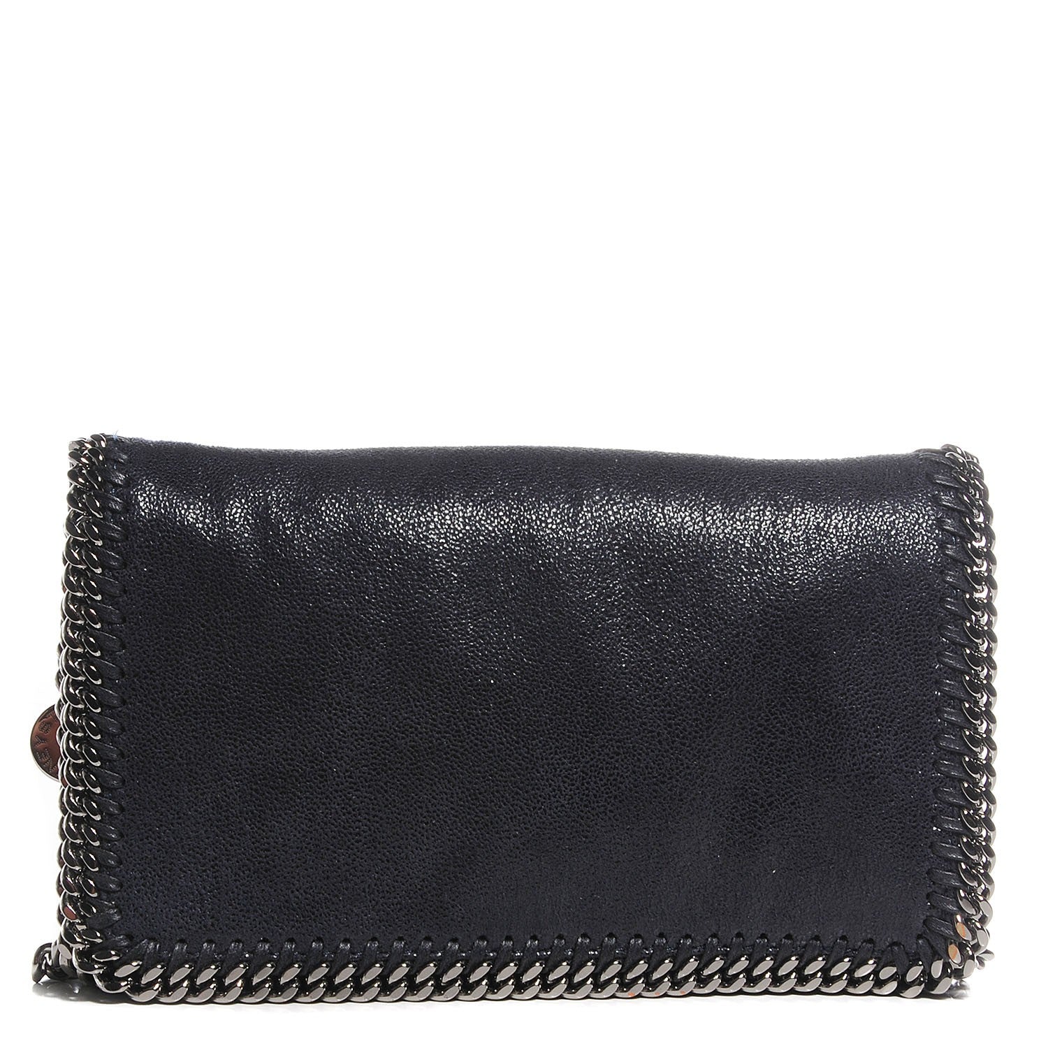 Stella McCartney Faux Leather Shaggy Deer Falabella Crossbody Navy 1 of 10