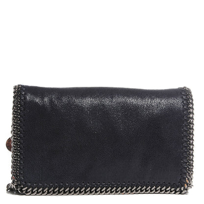 Stella McCartney Faux Leather Shaggy Deer Falabella Crossbody Navy 1 of 10
