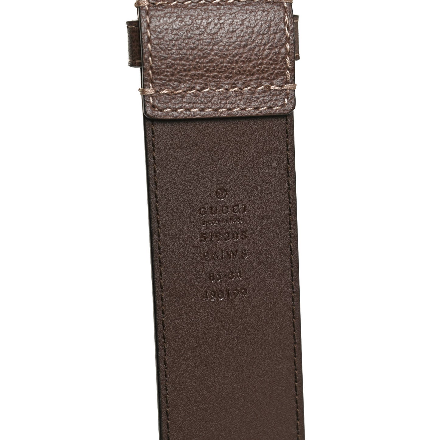 GG Supreme Monogram Web Ophidia Belted iPhone Case 85 34 Dark Brown
