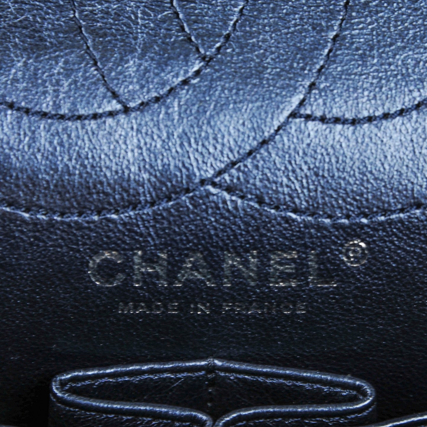 Metallic Calfskin Quilted 2.55 Reissue 226 Flap Blue