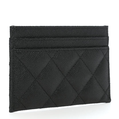 Chanel Caviar Quilted Vintage Mademoiselle Card Holder Black 3 of 9