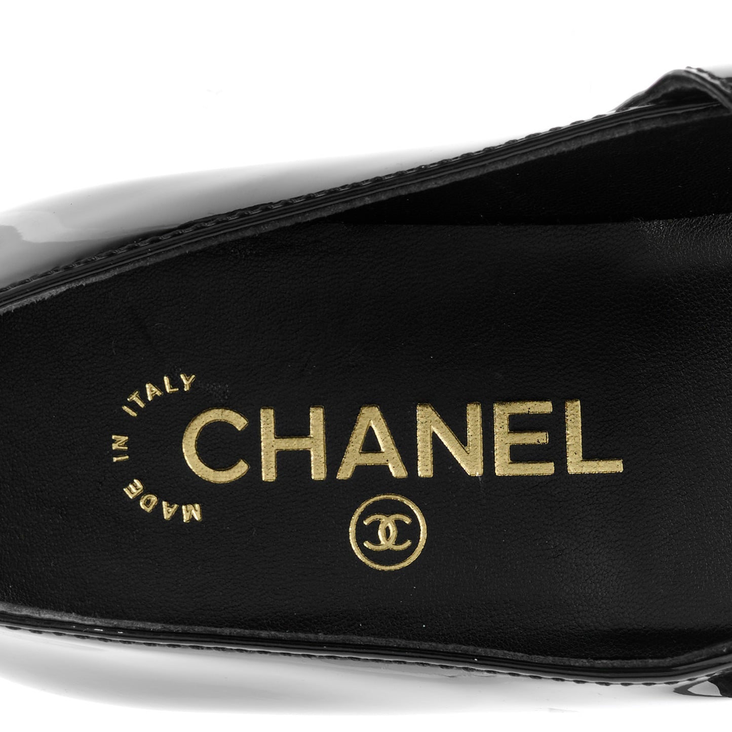 Patent Calfskin Mary Janes Flats 39 Black