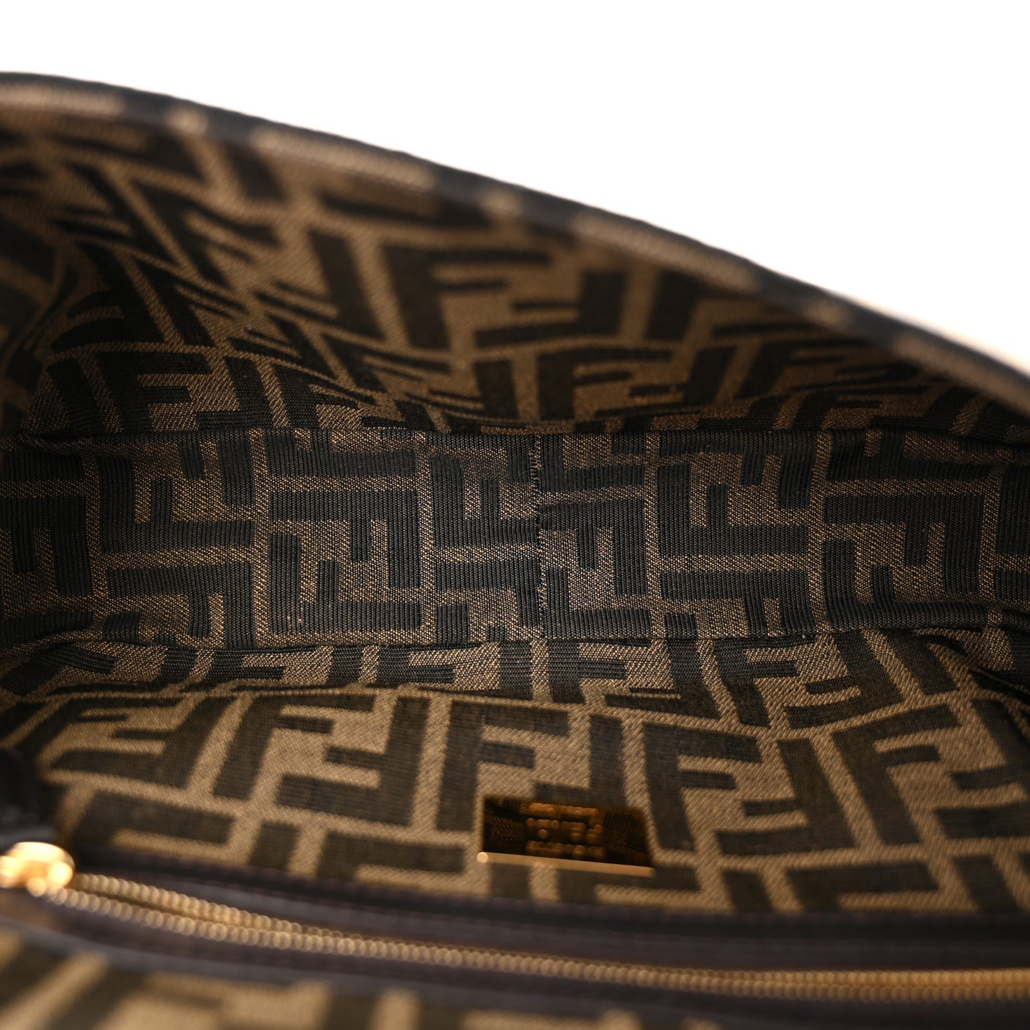 Fabric Jacquard FF 1974 Medium Baguette Tobacco Moro Black