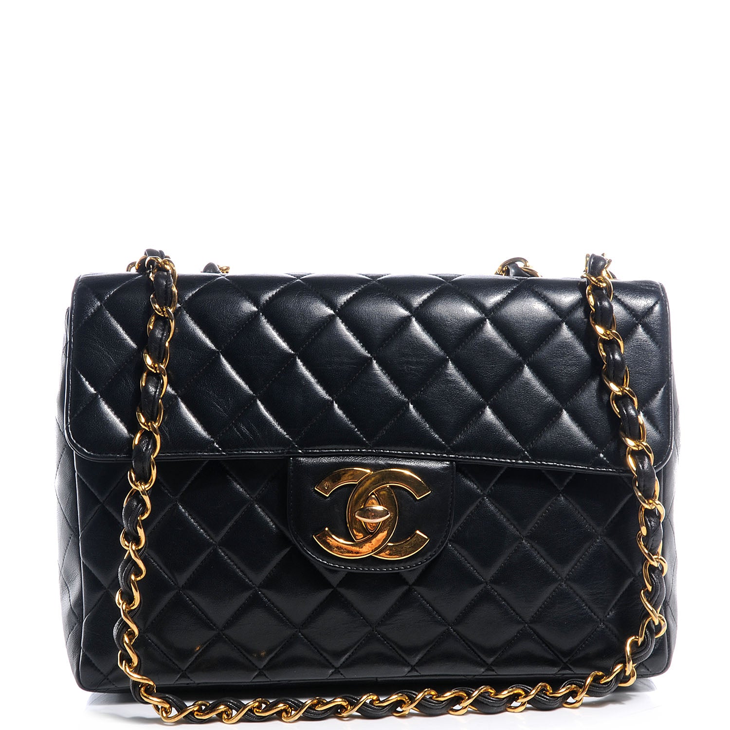 Chanel Lambskin Jumbo Flap Black 1 of 7