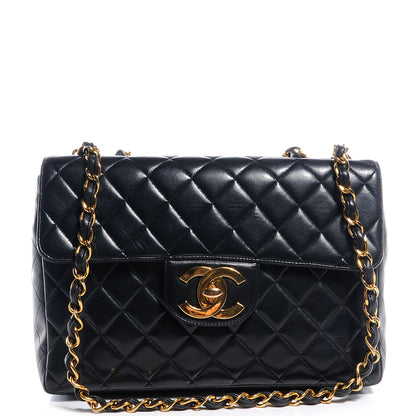 Chanel Lambskin Jumbo Flap Black 1 of 7