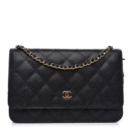 Chanel Caviar Quilted Wallet On Chain WOC Black 1 of 11