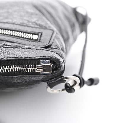 Balenciaga Agneau Classic Silver Hardware Flat Messenger Black 13 of 14