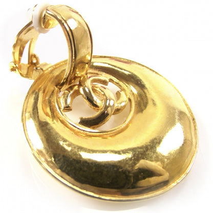 Chanel Gold CC Clip On Earrings 4 of 5