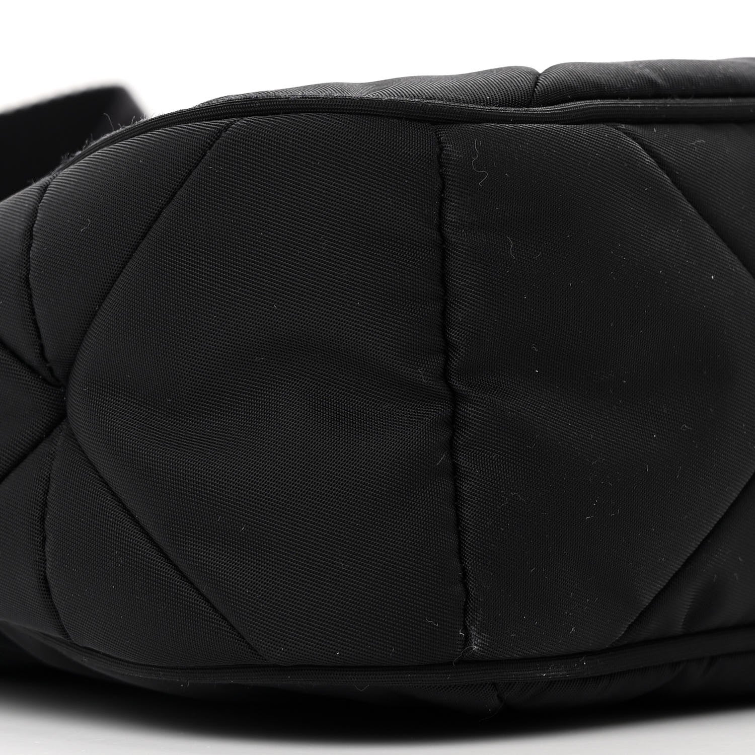 Prada Tessuto Nylon Triangle Quilted Padded Patchwork System Shoulder Bag Black 9 of 10