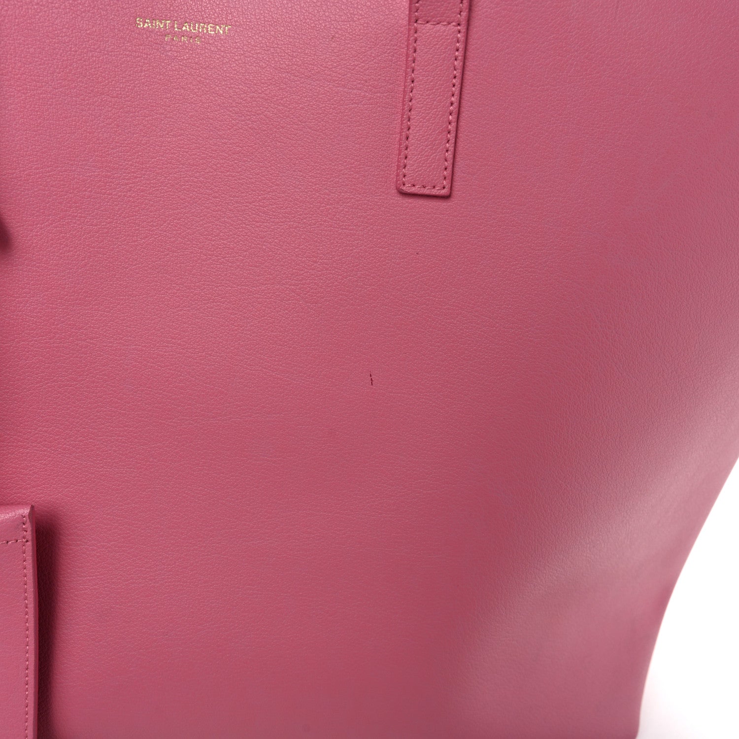 Saint Laurent Calfskin Large Shopping Tote Pale Rose 13 of 13