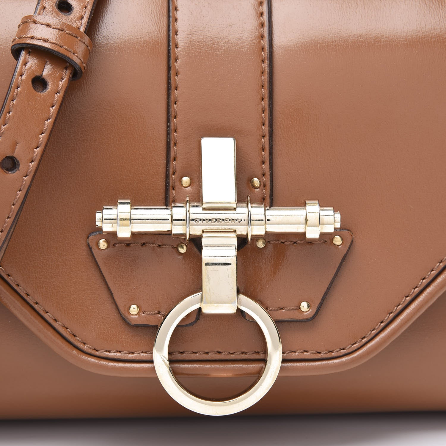 Givenchy Calfskin Obsedia Shoulder Bag Brown 8 of 8