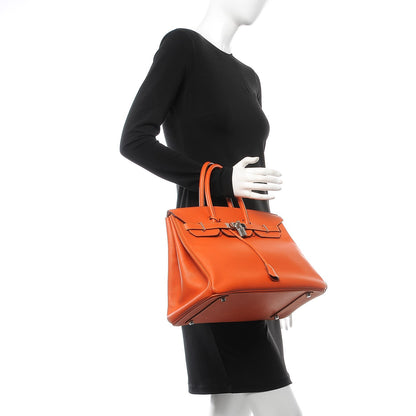 Hermes Epsom Birkin 35 Orange 2 of 37