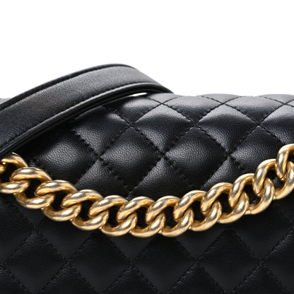Chanel Lambskin Quilted Medium Boy Flap Black 8 of 11