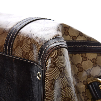 Gucci Crystal Monogram Large Duchessa Boston Dark Brown 11 of 18