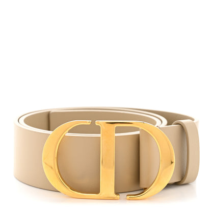 Christian Dior Calfskin Montaigne Belt 85 Beige 1 of 6