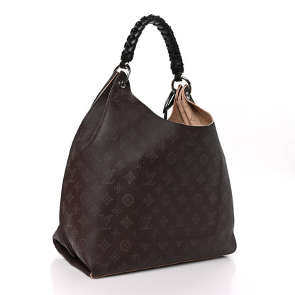Louis Vuitton Mahina Carmel Hobo Chocolate 3 of 9