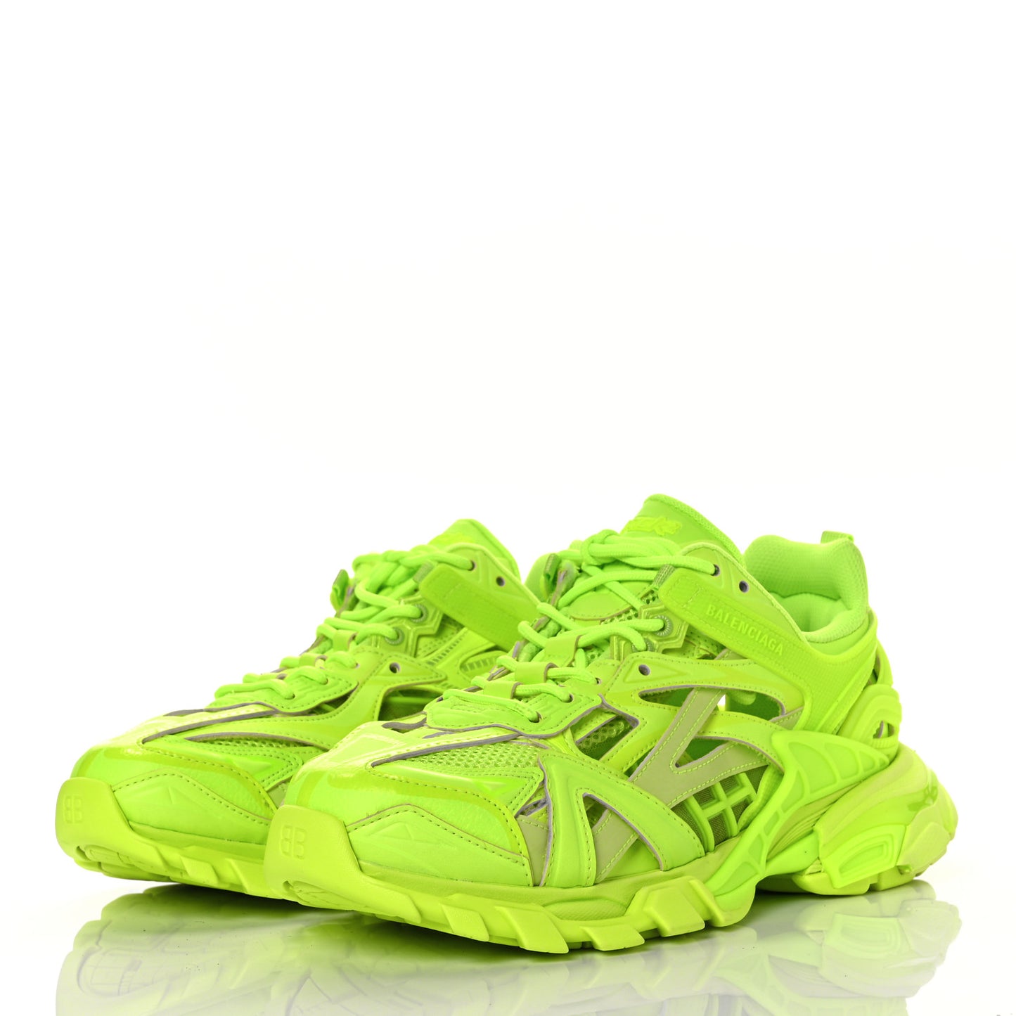 Rubber Mesh Monocolor Mens Track.2 Open Sneakers 41 Fluo Yellow