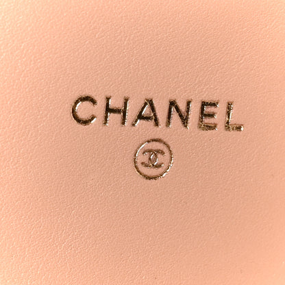 Chanel Calfskin Quilted Coco Mail Clutch With Chain Light Pink 7 of 11