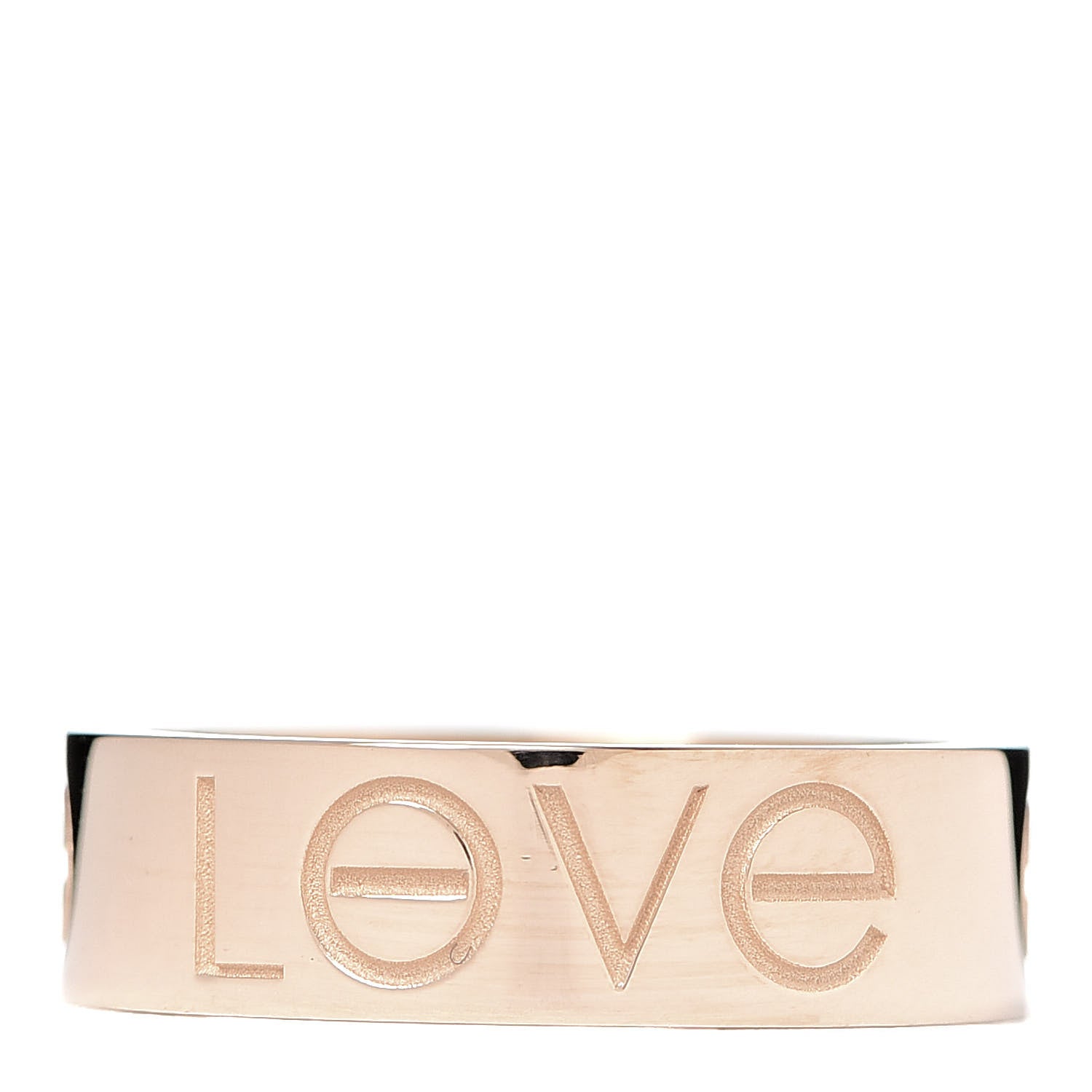 Cartier 18K Pink Gold 5.5mm Engraved LOVE Ring 52 6 1 of 6