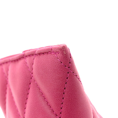 Saint Laurent Quilted Lambskin Berlingo Bag Charm Fuchsia 7 of 9