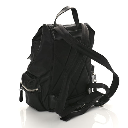 Burberry Nylon Logo Print Medium Rucksack Backpack Black 3 of 8