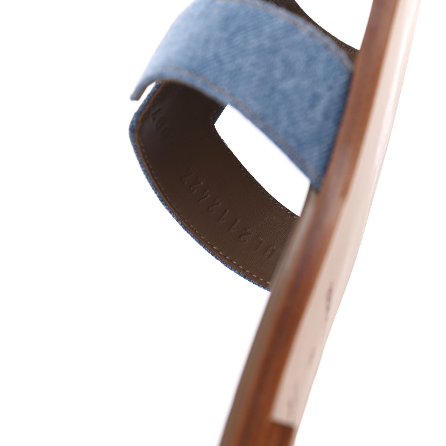 Hermes Denim Canvas Oran Sandals 41 Bleu Clair 8 of 13