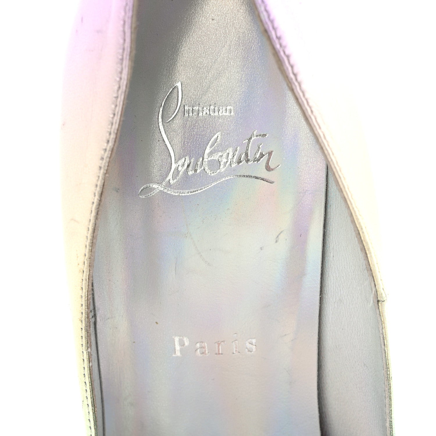 Christian Louboutin Iridescent Nappa Lam Licorne Iriza 100 Pumps 39.5 Multicolor 7 of 9