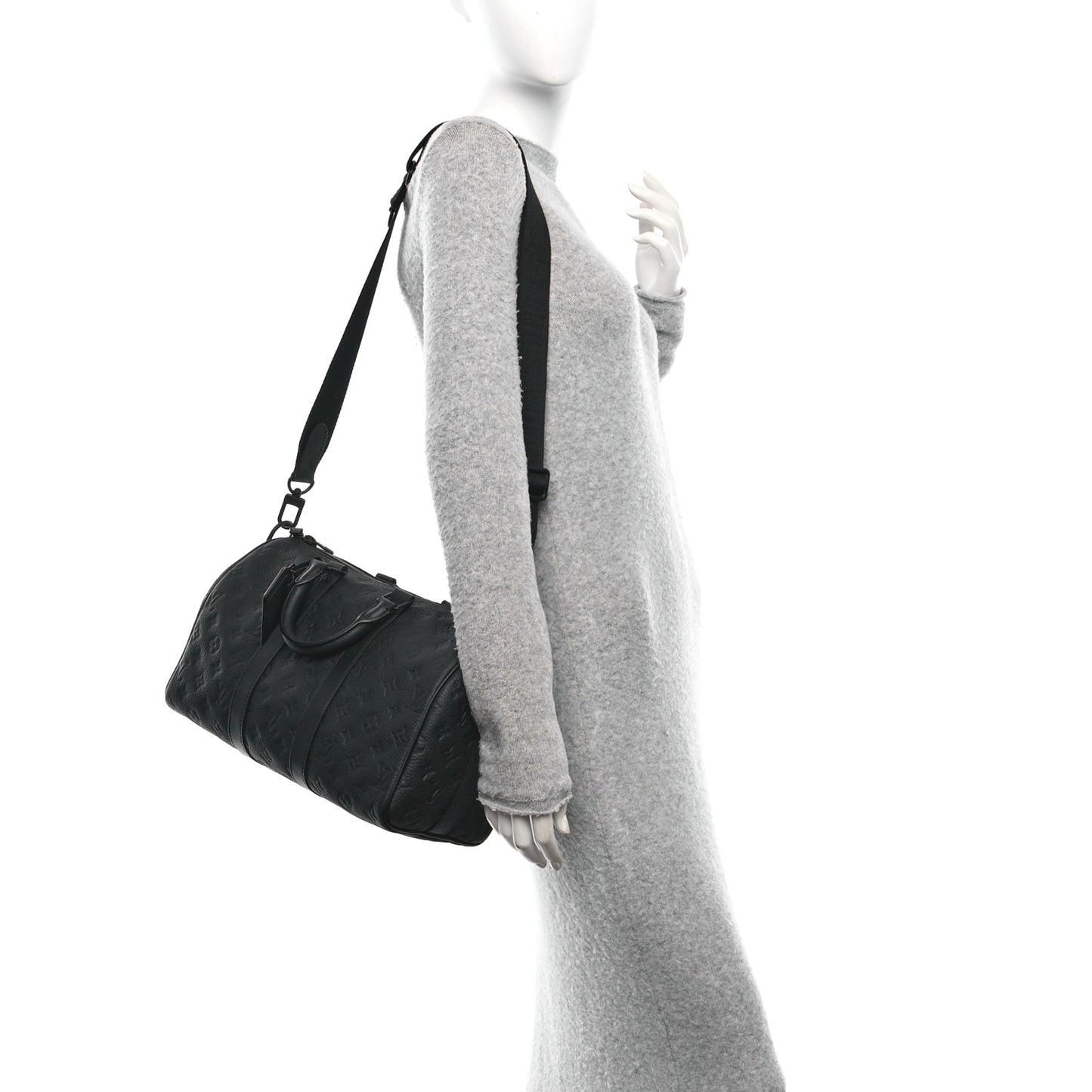 Monogram Taurillon Keepall Bandouliere 35 Black