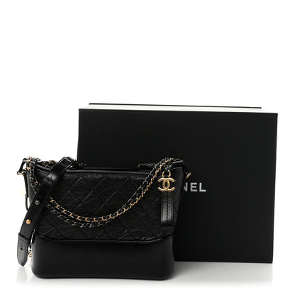 Chanel Aged Calfskin Quilted New Medium Gabrielle Hobo Black 11 of 11