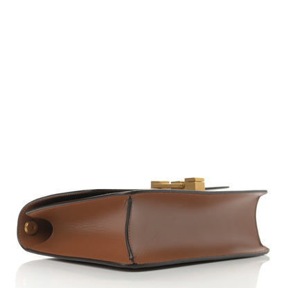 Saint Laurent Smooth Calfskin Carre Satchel Brown 3 of 9