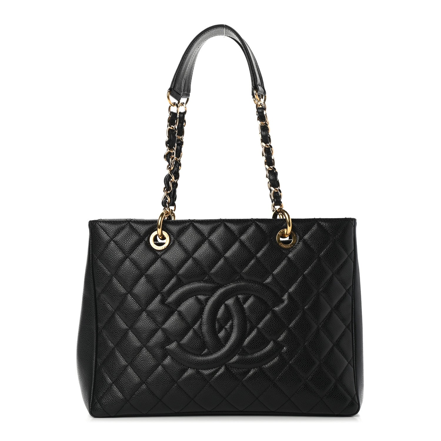 Chanel Caviar Quilted Grand Shopping Tote GST Black 1 of 5