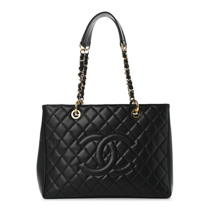 Chanel Caviar Quilted Grand Shopping Tote GST Black 1 of 5